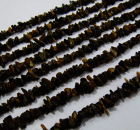 Natural Tiger Eye Irregular Nugget 4mm To 8mm Beads Strand 34 Inch Long