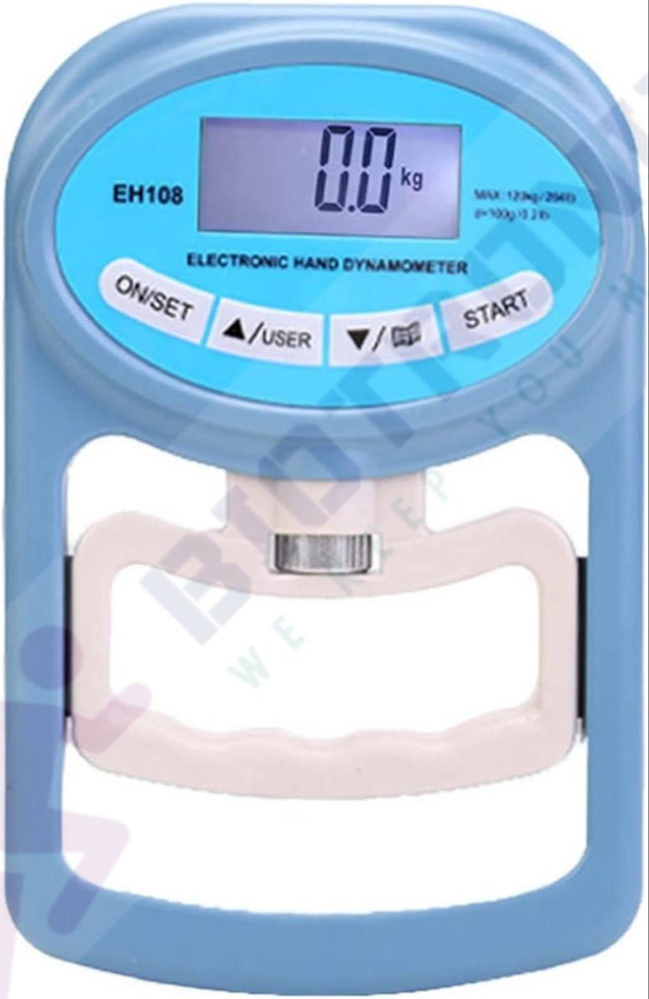 Hand grip dynamometer digital monitor