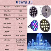 Waterfall feature lighting