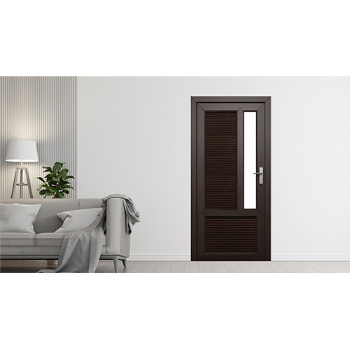 111 Upvc Designer Door - Color: Dark Brown