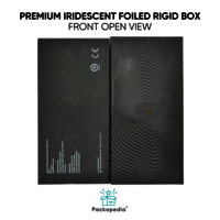 Customized Premium Iridescent Foiled Top Bottom Rigid Box 1