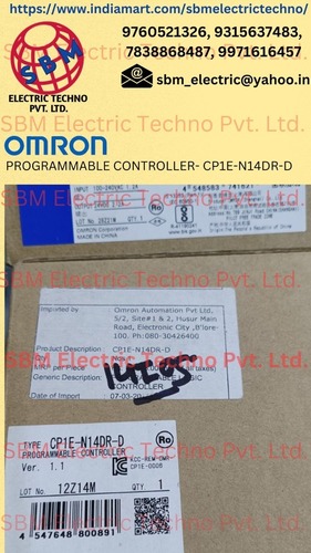 OMRON PROGRAMMBLE CONTROLLER, CP1E-N14DR-D (100 -240 VDC)