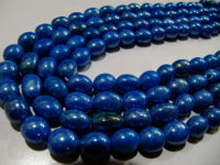 Mystic Coated Blue Topaz Dyed Quartz Oval Plain 8 to 10mm Beads Strand 8''long