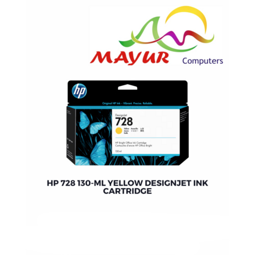 HP 728 130-ml Yellow DesignJet Ink Cartridge