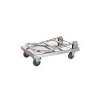 SS Platform Trolley - Stainless Steel, Various Sizes Available | Durable Design, Polished Surface, Easy Maneuverability