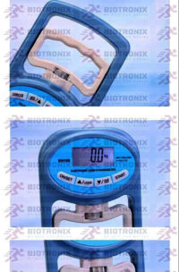 Digital hand grip analyzer measurement