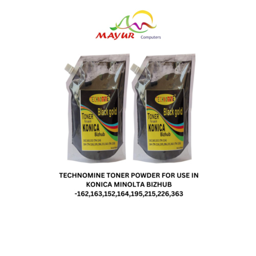 Technomine Toner Powder for Use in Konica Minolta Bizhub -162,163,152,164,195,215,226,363