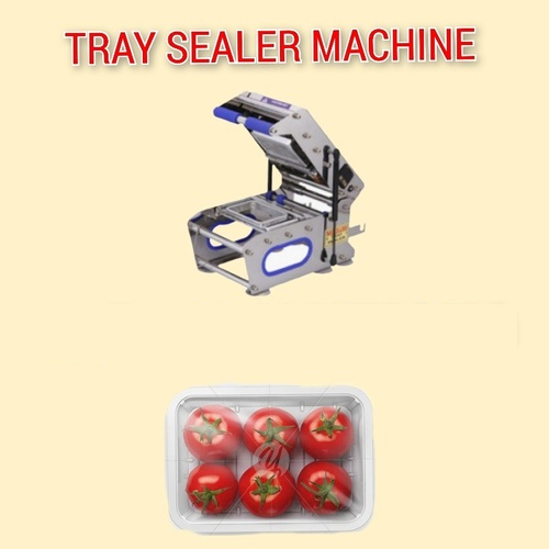 Tomato tray sealer packaging machine