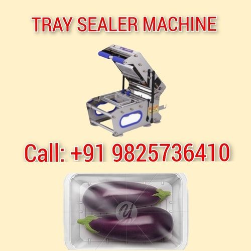 brinjal tray sealer packaging machine