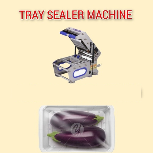 brinjal tray sealer packaging machine