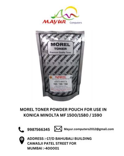 MOREL Toner Powder Pouch for USE in KONICA MINOLTA MF 1500/1580 / 1590