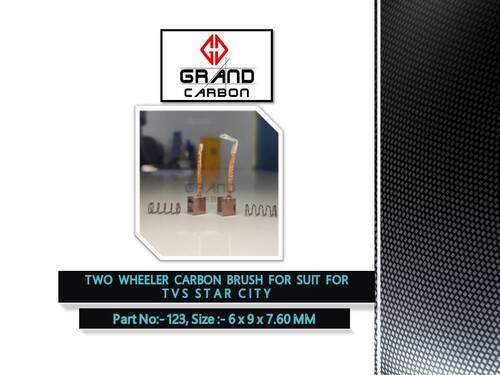 Two Wheeler Self Starter Carbon Brush is Suitable For TVS Star City