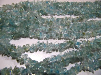 Natural Blue Topaz Uncut 6to 8mm Beads Strand 34 inch Long