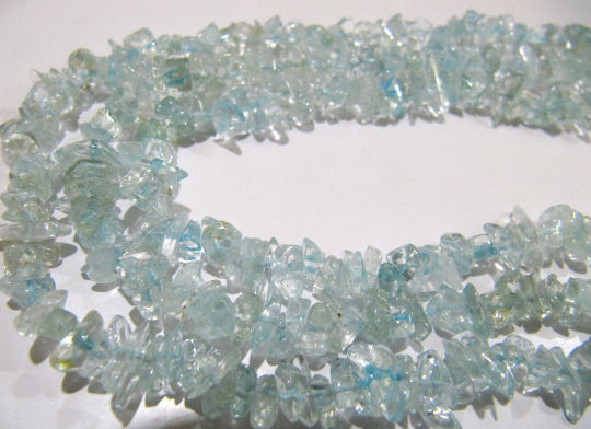 Natural Blue Topaz Uncut 6to 8mm Beads Strand 34 inch Long