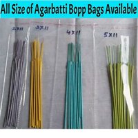Agarbatti Bopp Pouches - Bopp Material, Various Sizes Available, Transparent Color, Soft Texture | 3-side Seal Packing For Moisture And Dust Protection