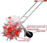 Double Barrel Manual Seeder and Fertilizer machine for Agriculture Purposes