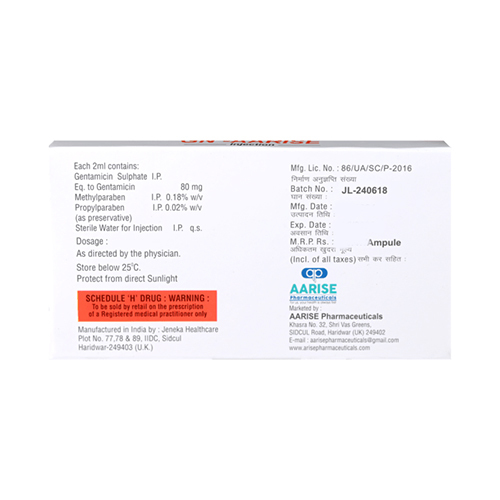 Gentamicin Sulphate Injection IP