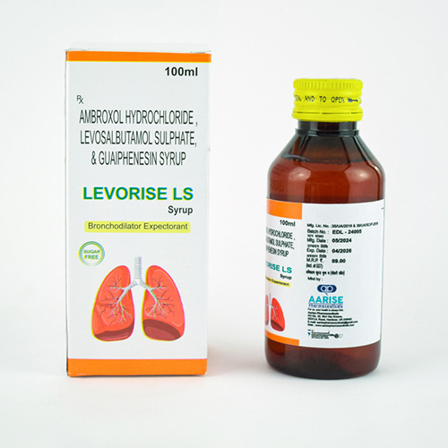 100ml Ambroxol Hydrochloride Levosalbutamol Sulphate And Guaiphenesin Syrup