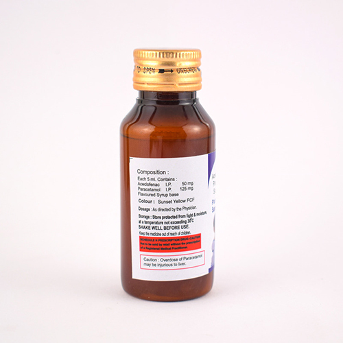 60ml Aceclofenac And Paracetamol Suspension