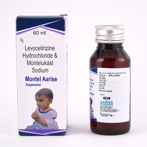 60ml Levocetirizine Hydrochloride And Montelukast Sodium Suspension - Drug Type: General Medicines