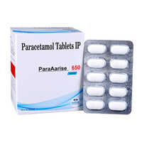 Paracetamol Tablets Ip - 650 Mg | Oral Tablets For Pain Relief And Fever Reduction, Suitable For All, Pack Of 100