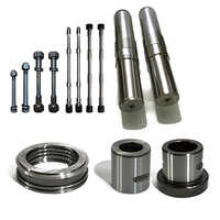 Piston Front Head And Back Head - Mild Steel, Silver Color, Hydraulic Power Source | New Reliable Parts For Enhanced Machinery Efficiency