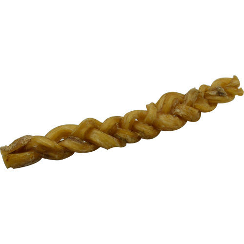 Dog Tendon Braided Chew - Color: Yellow