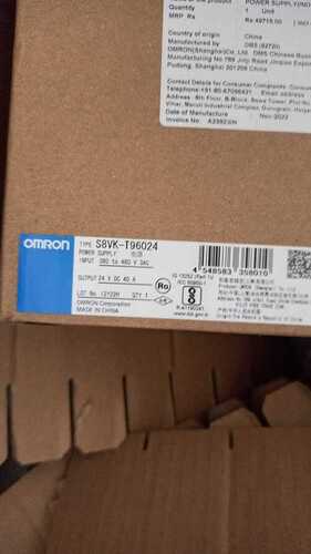 OMRON POWER SUPPLY, S8VK-T96024 ( 24 V DC )