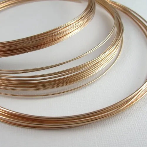 Grade Iii 5.5-7.5 Percent Phosphor Bronze Wire - Color: Golden