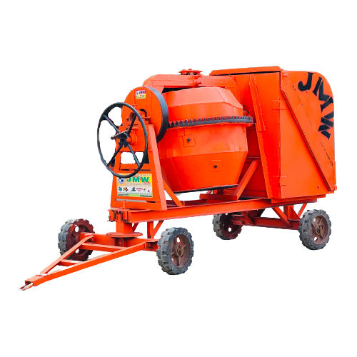 Concrete Mixture Machine Half Bag With Back Cover - Color: Orange