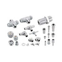 Ermeto Tube Fittings - Stainless Steel, Round Section, Silver Color | Astm Standard, Galvanized Surface Treatment, 1 Year Warranty