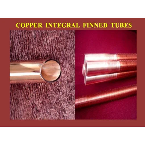 Copper Integral Finned Round Tube - Length: 3  Meter (M)