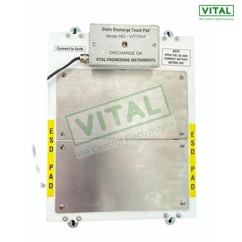 SS304 Static Discharge Palm Plate With LED Indication