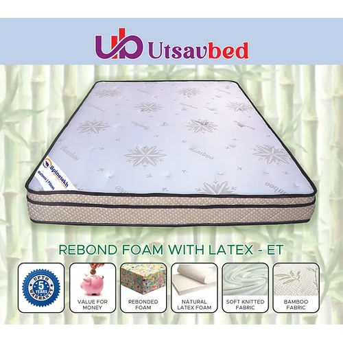 6 Inch Bonnell Spring With Latex Et Mattress - Color: Various Colour