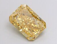 Radiant 8.58ct Fancy Vivid Yellow VVS2 IGI 632476978 lab grown diamond