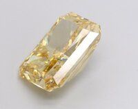 Radiant 8.58ct Fancy Vivid Yellow VVS2 IGI 632476978 lab grown diamond