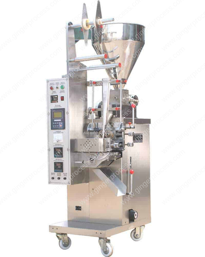 Paste Packing Machine - Semi-Automatic, 100 ml - 1000 ml Filling Volume, 10-15 Dozes/Min Speed | Features: PLC Control, Heat Sealing Device, Air Pressure System