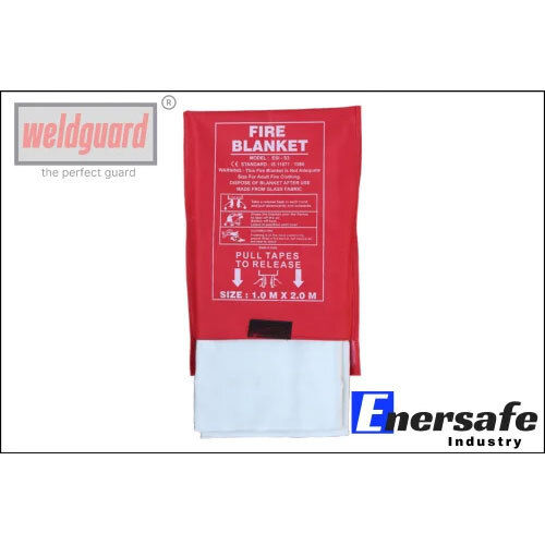 White Fiberglass Fire Blanket - Durable Fiberglass Material, Effective Fire Fighting Application