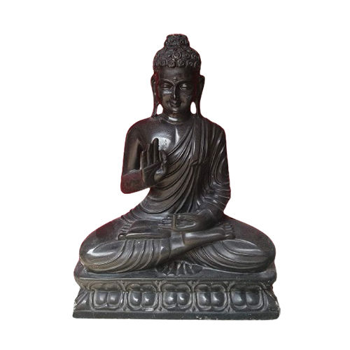 Black Marble Buddha Statue