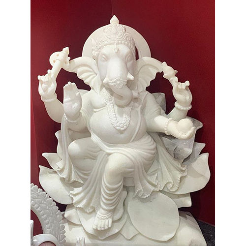 White Marble Lord Ganesh Statue