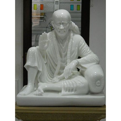 White Marble Sai Baba Statue - Color: Different Available