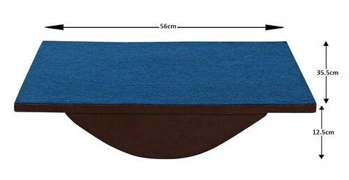 Wooden Balance Board for Exercise (Dark)
