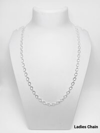 New 92.5 Silver Ladies Chain
