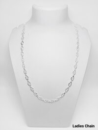 New 92.5 Silver Ladies Chain