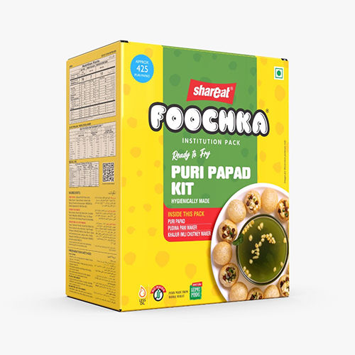 Ready-To-Fry Khajur Imli Chutney Puri Papd Kit - Packaging: Bag