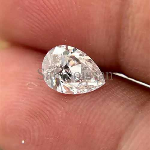 White Color VS1 Clarity Pear Cut Moissanite Diamonds Loose Stones