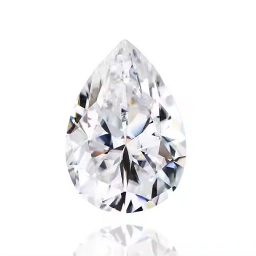 White Moissanite Diamond Stone Def Color Vvs Brilliant Pear - Size: Various