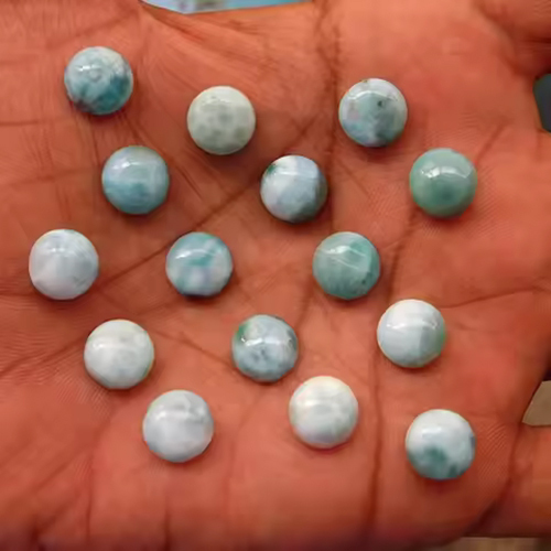 Larimar Gemstone Loose Round 4mm Cabochon 100% Natural Gemstone