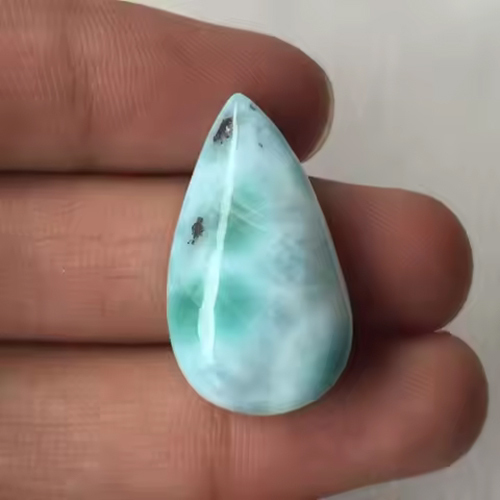 Natural Stunning Look Larimar Cabochon