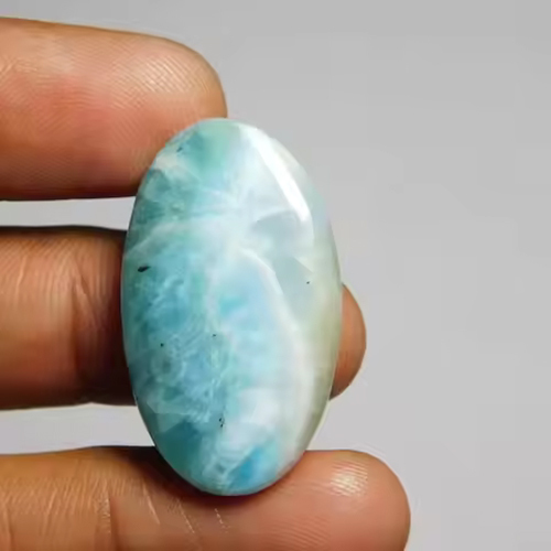 2mm Round Shape Larimar Gemstone